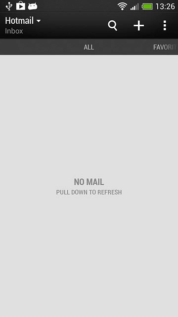 Press the drop down list at the top of the display.