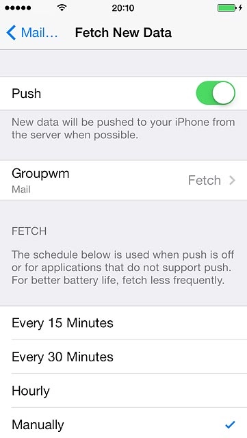 Press the indicator nexto to 