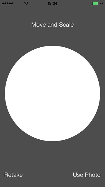 Drag the circle to the required position to select the required section.