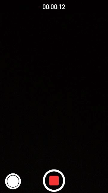 Press the stop icon to stop recording.The video clip is automatically saved.