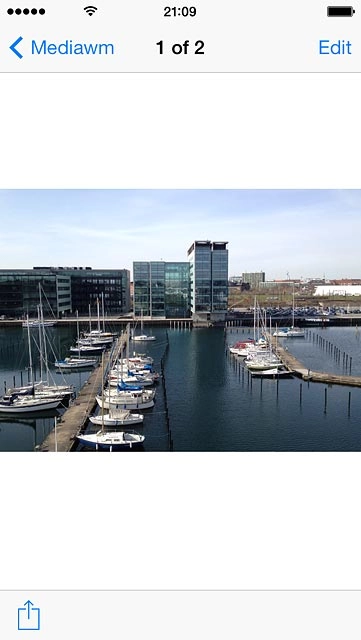 Make sure the other device is turned on and is ready to connect via AirDrop.Press the share icon.