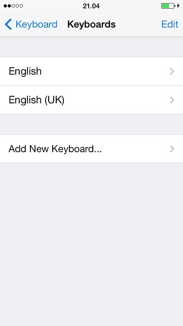 Press the required language.