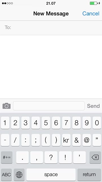Press the required numbers or the required symbols.