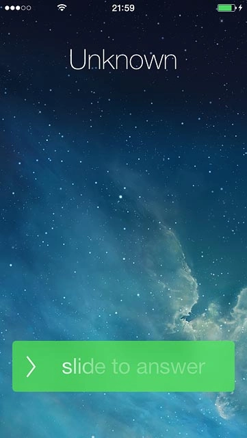 If the screen lock is turned on:Drag the arrow right.