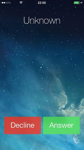 If the screen lock is turned off:Press Decline to reject a call.
