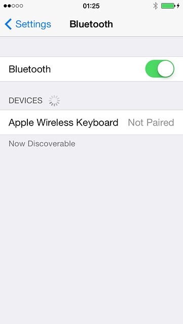 Your phone searches for devices and after a moment, a list of Bluetooth devices within range is displayed.Press the required Bluetooth device.Follow the instructions on the display to pair the Bluetooth device with your phone.The new device is displayed on the list of paired devices.