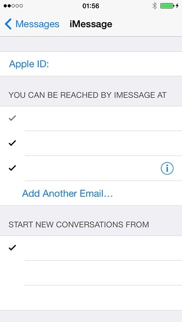Follow the instructions on the display to log on.Press Add Another Email....