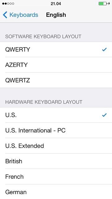 Press QWERTY until the function is turned on.