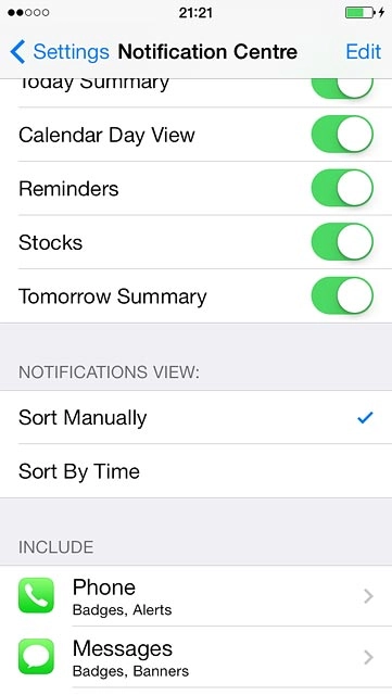 Press Settings to save the settings.