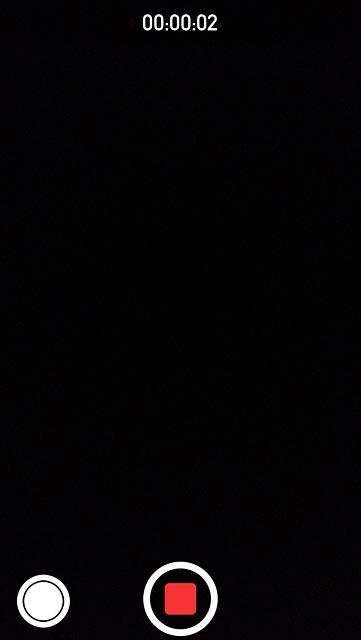 Press the stop icon to stop recording.The video clip is automatically saved.