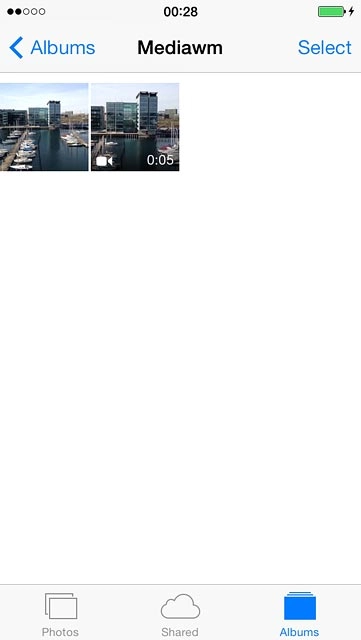 Go to the required folder.Press the required picture or the required video clip.