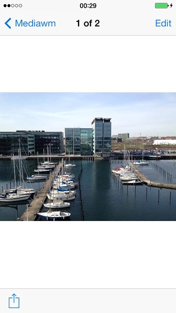 Make sure the other device is turned on and is ready to connect via AirDrop.Press the share icon.