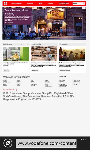 Press the address bar.