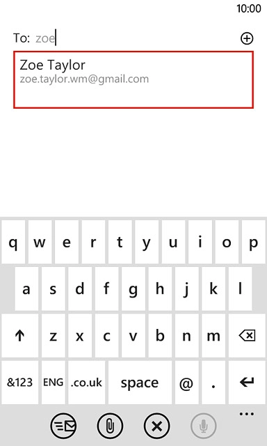 Key in the first letters of the required contact.Matching contacts are displayed.Press the required contact.Repeat the procedure to add more recipients.