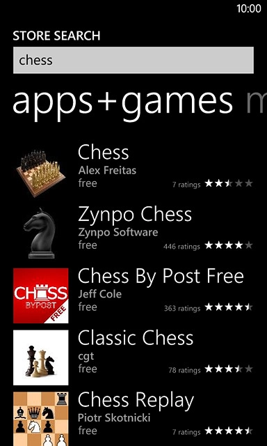 Press the required app.