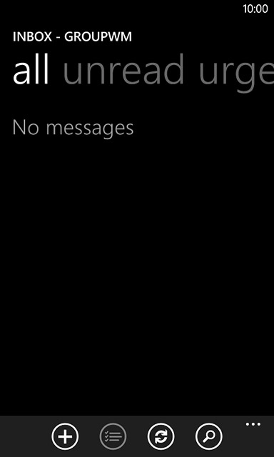 Press the new email message icon.
