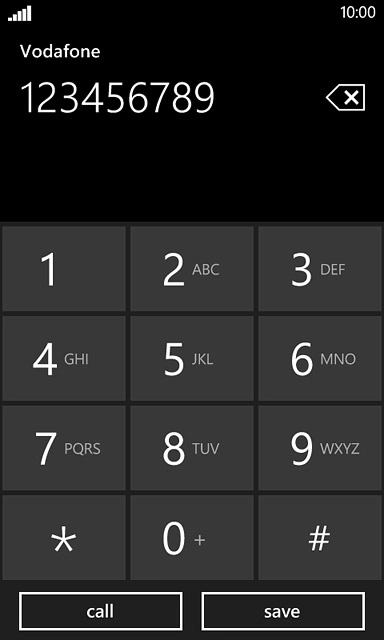 Key in the required number and press call.