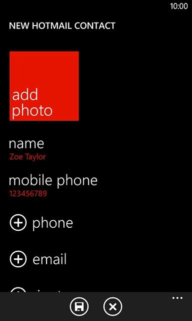 Press email.Key in the required email address.