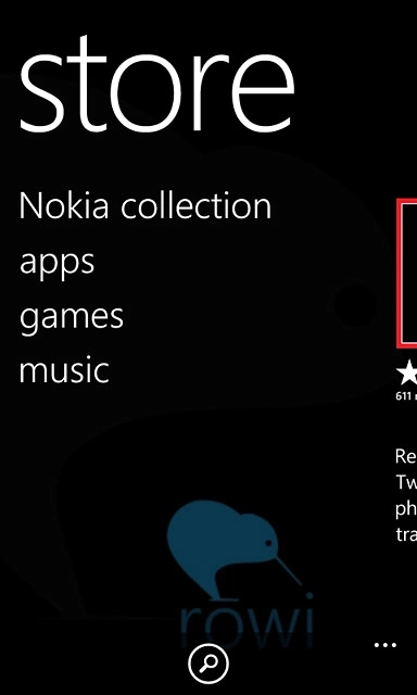 To search by category:Press the required category.