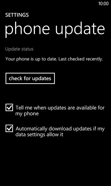 Press check for updates.If a new software version is available, it's displayed.Follow the instructions on the display to update your phone's software.