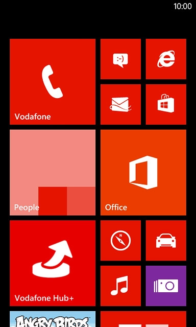 Press the internet browser icon.