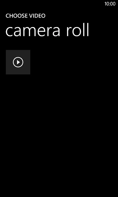 Press the required video clip.