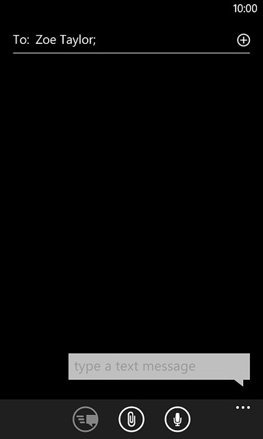 Press type a text message.Write the text for your text message.