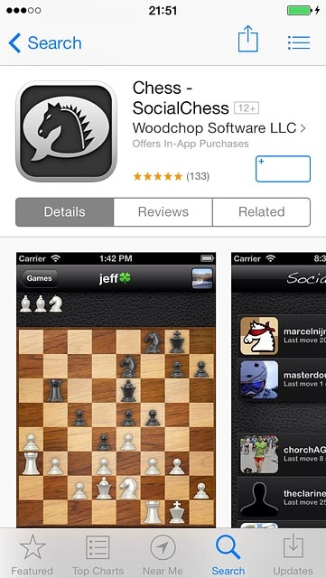 To buy an app:Press the price.