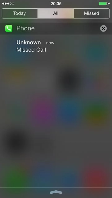 Press the required notification.Follow the instructions on the display to use the selected function.