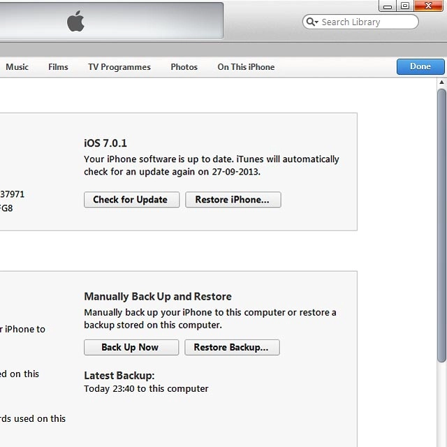 Click Check for Update.If a new software version is available, it's displayed.Follow the instructions on the screen to update the phone software.