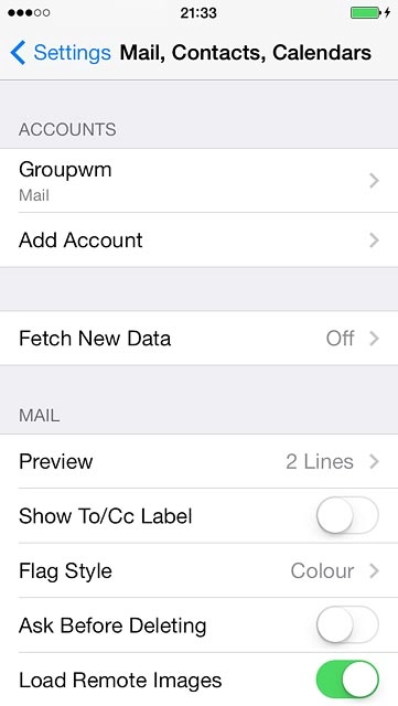 Press Fetch New Data.