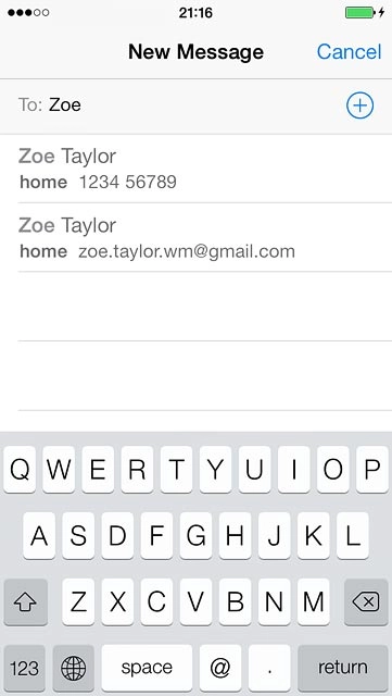 Key in the first letters of the required contact.Matching contacts are displayed.Press the required contact.