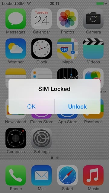 Slide your finger right on the display.Press Unlock.
