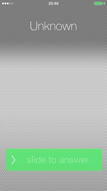 If the screen lock is turned on:Drag the arrow right.