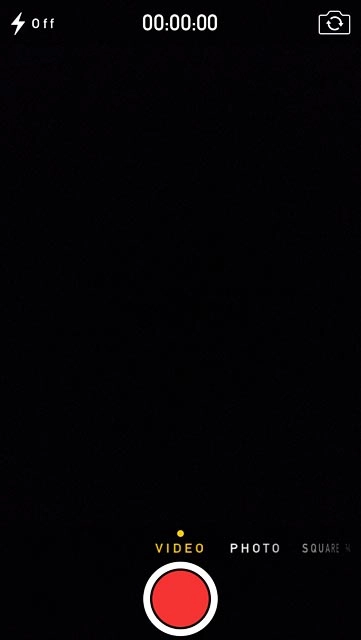 Press the recorder icon to start the video recorder.