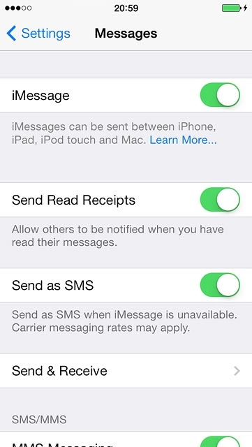 Press Send & Receive.