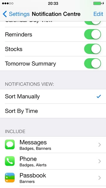 Press Settings to save the settings.