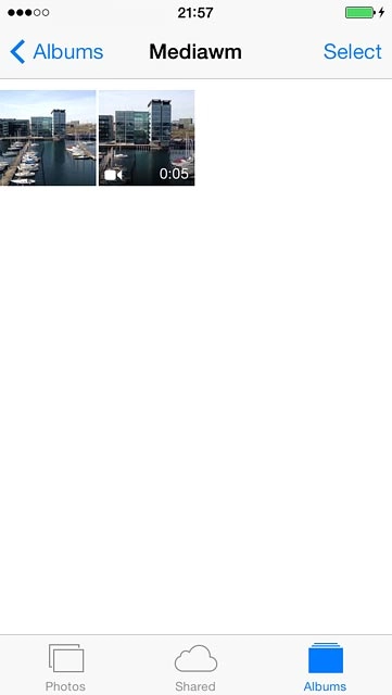 Go to the required folder.Press the required picture or the required video clip.