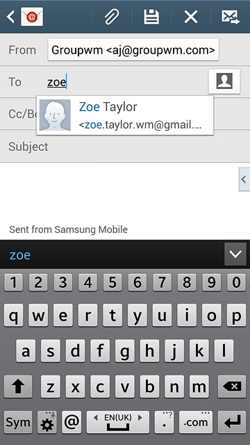 Key in the first letters of the required contact.Matching contacts are displayed.Press the required contact.Repeat the procedure to add more recipients.