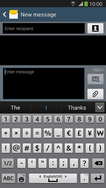 Press the required numbers or the required symbols.