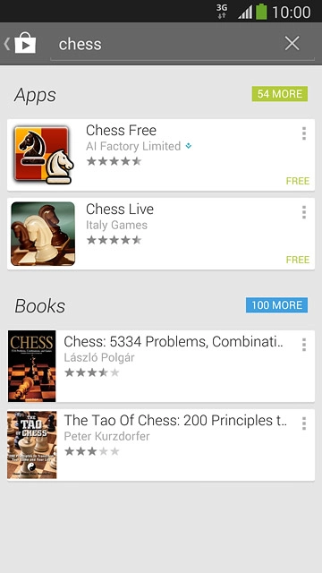 Press the required app.