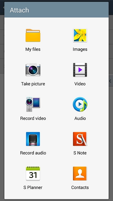 Press My files.Go to the required folder.