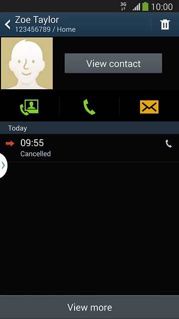 Press the call icon.