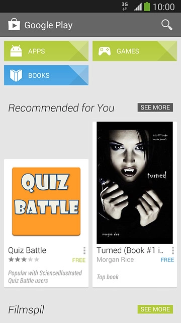 To search by category:Press APPS or GAMES.