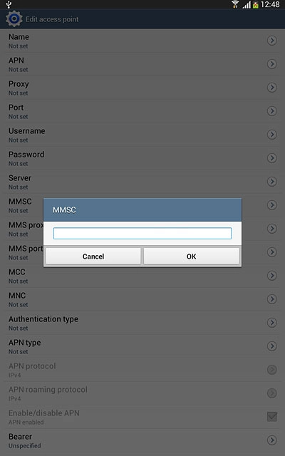 Key in http://pxt.vodafone.net.au/pxtsend and press OK.
