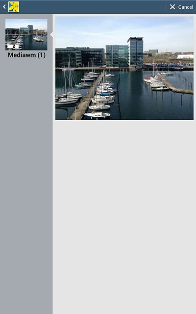 Go to the required folder.Press the required picture.