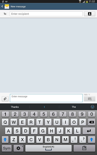 Press the letters to key in the required word.A number of words based on the letters you've keyed in are displayed.