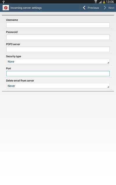 Press the field below 