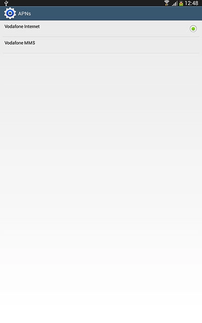 Press the field next to the data connection to fill in the field.