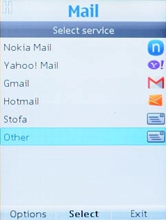 Scroll to Other and press the Navigation key.